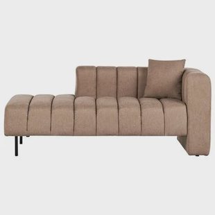 Beliani-LANNILS-Chaise longue-Lichtbruin-Rechtszijdig-Polyester