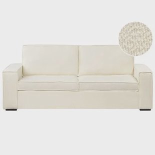 Beliani - VUOKATTI - Slaapbank - Gebroken wit - Bouclé