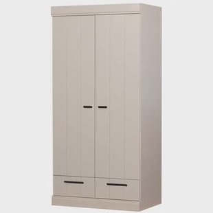 WOOOD 2 deurs kledingkast Connect - Grenen - Dust - 195x94x53