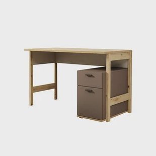 Meubella Kinderbureau Livingston - Eiken - 125 cm Meubella Kinderbureau Livingston - Eiken - 125 cm