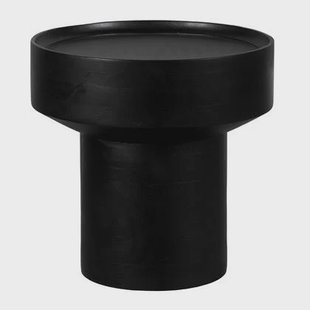 Lewis & Loft Bijzettafel Luus - FSC® mangohout - Rond ⌀50 - Zwart Lewis & Loft Bijzettafel Luus - FSC® mangohout - Rond ⌀50 - Zwart