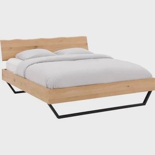 Goossens Bedframe Slade, Bedframe 180 x 200 cm hoofdbord organisch Goossens Bedframe Slade, Bedframe 180 x 200 cm hoofdbord organisch
