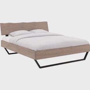 Goossens Bedframe Slade, Bedframe 160 x 210 cm hoofdbord organisch