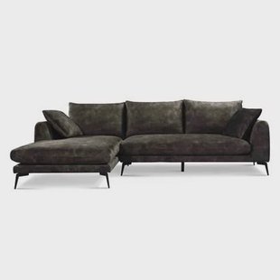 Tower living nottingham 2,5-ar chaise l - adore 017 grey olive Tower living nottingham 2,5-ar + chaise l - adore 017 grey olive