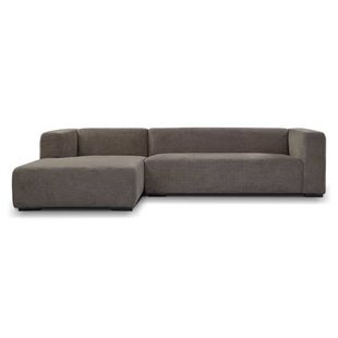 Anli-Style Tower living Glasgow 2,5-seater AR + Chaise Lounge L Grey