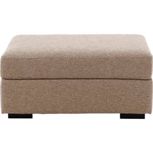 Goossens Hocker Lucca in stof grof geweven lever