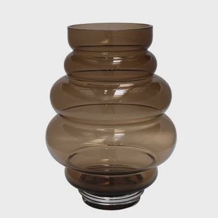 Vase The World - Maputo M taupe Ø22 x H30 cm