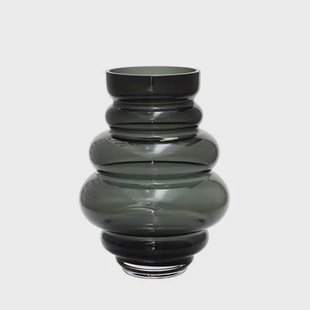 Vase The World - Maputo S grey Ø18 x H24 cm