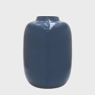 Vase The World - Artic S dark blue-grey Ø21 x H29 cm