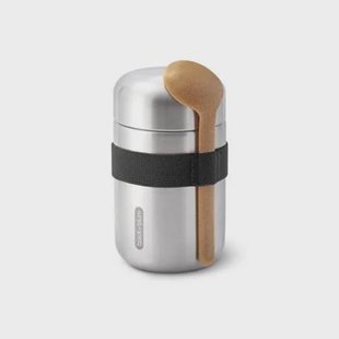 Black Blum RVS Thermos Voedselcontainer - 400ml - Zwart Black+Blum RVS Thermos Voedselcontainer - 400ml - Zwart