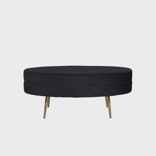 Svea - Axel hocker - velvet - zwart Svea - Axel hocker - velvet - zwart