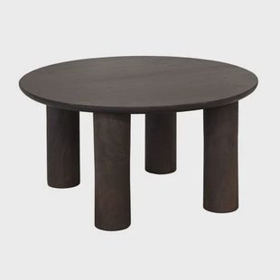 Giga Meubel - Salontafel Rond Donkerbruin 75cm - Mangohout - Misao Giga Meubel - Salontafel Rond Donkerbruin 75cm - Mangohout - Misao