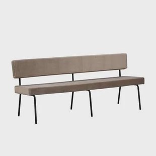 Bronx71 Velvet eetkamerbank Espen taupe 190 cm