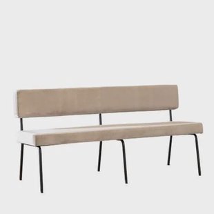 Bronx71 Velvet eetkamerbank Espen taupe 160 cm