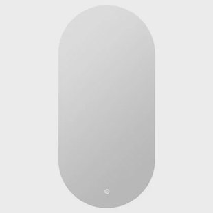 Vtw Living - Badkamerspiegel Ovaal 50 x 100 cm Spiegel met Verlichting