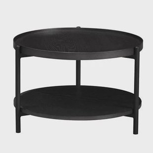 Bronx71 Salontafel Rio Ø58 cm zwart eiken