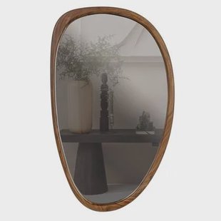 WOOOD Leif Spiegel - Hout - Naturel - 64x38x2