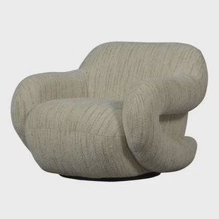 WOOOD Folke Fauteuil - Chenille Naturel - Melange - 70x88x88 WOOOD Folke Fauteuil - Chenille Naturel - Melange - 70x88x88