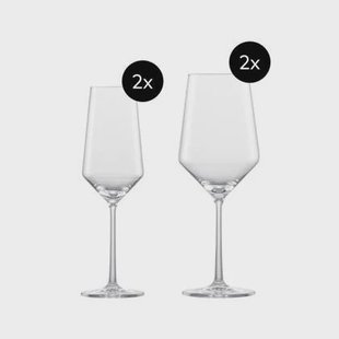 Zwiesel Glas Pure 4-delige Date Night Set - Wijn- en Champagneglazen
