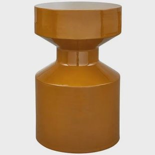 WOOOD Ferry Bijzettafel - Metaal - Honinggeel - 47x30x30