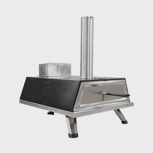 Buitenkado Pizzaoven Grijs - 69x40x44cm - Houtgestookt