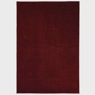 Tapeso Laagpolige loper Fine - rood - 100x300 cm