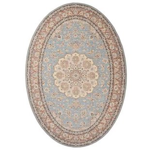 Heritaged Buitenkleed ovaal Vintage - Valenca Nova lichtblauw|beige -