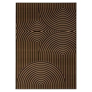 Tapeso Japandi vloerkleed - Ease Akira bruin - 190x280 cm