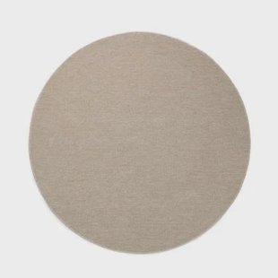 Tapeso Rond vloerkleed Lush - crème - 100 cm