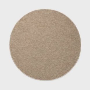 Tapeso Rond vloerkleed Lush - beige - 100 cm