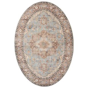 Heritaged Buitenkleed ovaal Vintage - Valenca Fino lichtblauw -