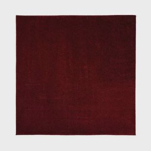 Tapeso Vierkant vloerkleed Fine - rood - 100x100 cm