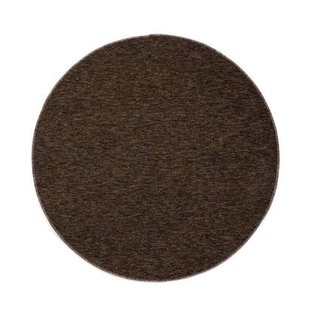 Tapeso Rond vloerkleed Lush - bruin - 100 cm
