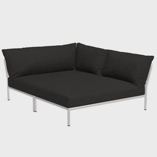 Houe Level2 Cozy Corner loungebank rechts frame wit stof Char