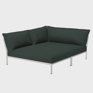 Houe Level2 Cozy Corner loungebank links frame wit stof Alpine