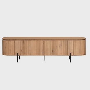 DÉJA Living - Tv-Meubel Eikenhout - 200x40x55cm - 4 Deurs - Loise