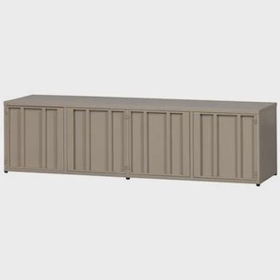 WOOOD Level Tv-Meubel - Metaal - Zand - 44x160x44