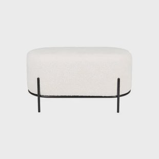 Housecraft Living Boz Hocker| bankje Off-White - Wit