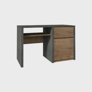 Meubella - Bureau Monaco - Eiken - Grijs - 120 cm