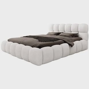 Trae Mobler Boston 140 x 200 cm Gestoffeerd Bed Naturel Trae Mobler Boston 140 x 200 cm Gestoffeerd Bed Naturel