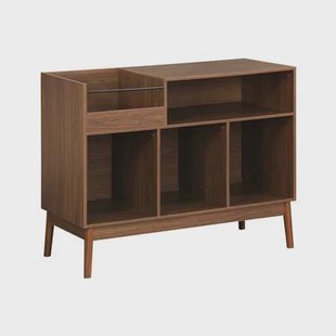 sweeek - Opbergmeubel met houtdecor, L 100 x B 48 x H 81,5cm