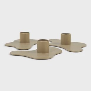 Spinder Design kandelaar Melt - Champagne - set van 3