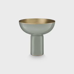 Pip Studio - Ronde Schaal - Serveerschaal - Groen - Metaal - 24x23cm