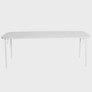 Week-end tuintafel 220x85 wit