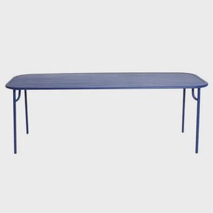 Week-end tuintafel 220x85 blauw
