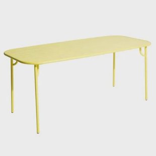 Week-end tuintafel 180x85 geel