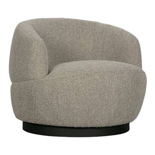 WOOOD Woolly Draaifauteuil - Naturel Bouclé