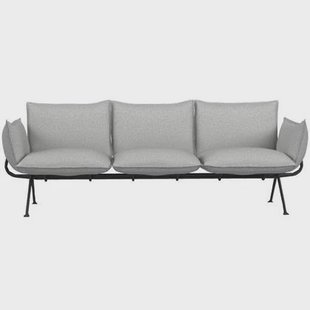 Officina bank 3-zits divina melange lichtgrijs 120