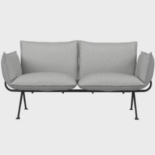 Officina bank 2-zits divina melange lichtgrijs 120