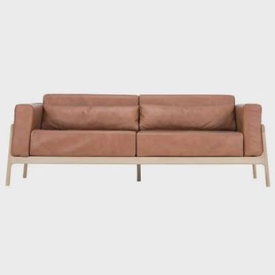 Fawn sofa 3-zits Dakar Leather Whiskey